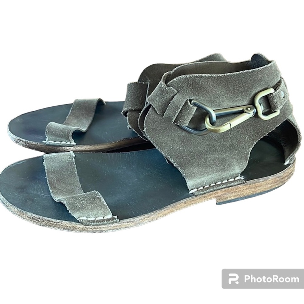 Maison Margiela Light Brown Suede‎ Gladiator Sandals Shoes Italy - Size 40 10